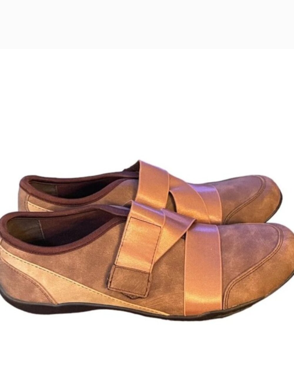 Ros Hommerson Women's Brown‎ Cherry Slip On Comfort Casual Shoes Size 7.5 M